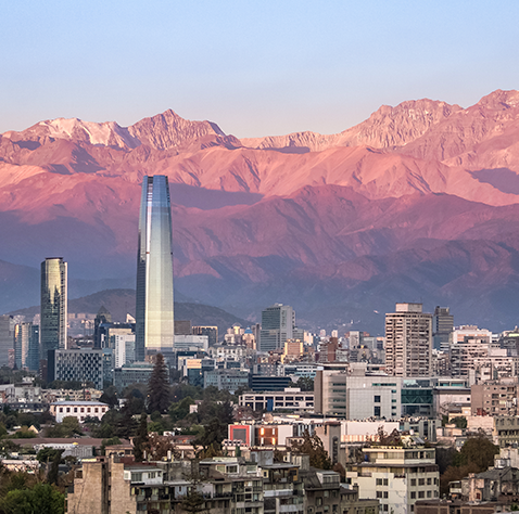 Atardecer en Santiago