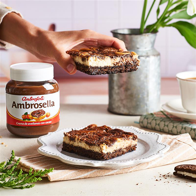 Barritas de cheesecake de Ambrosella